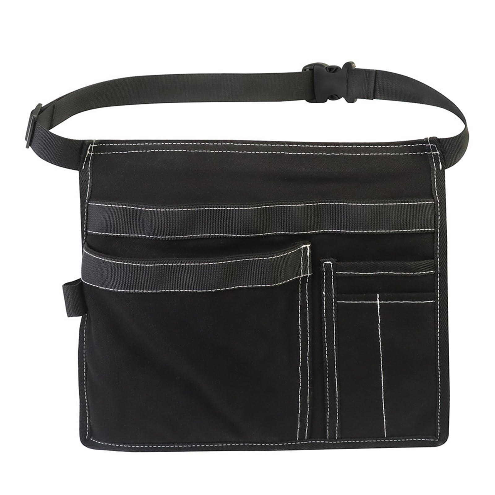 Zepfjhe Black Spacious Craftsmanship Waist Pack Offering Quick Access To Tool Belt Pouches For Woodworkers And Handymen Equipment Hanging Tool Bag