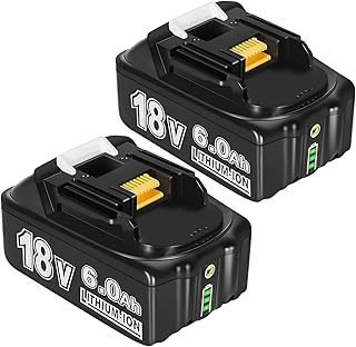 Advanced 6.0Ah BL1850 for Makita Battery 18V Replacement Lithium-ion 18V Battery for Makita 18V Battery BL1830 BL1840 BL1860 BL1845 BL1815 BL1820 BL1860B for Makita 18Volt Battey Cordless Tools 2Pack