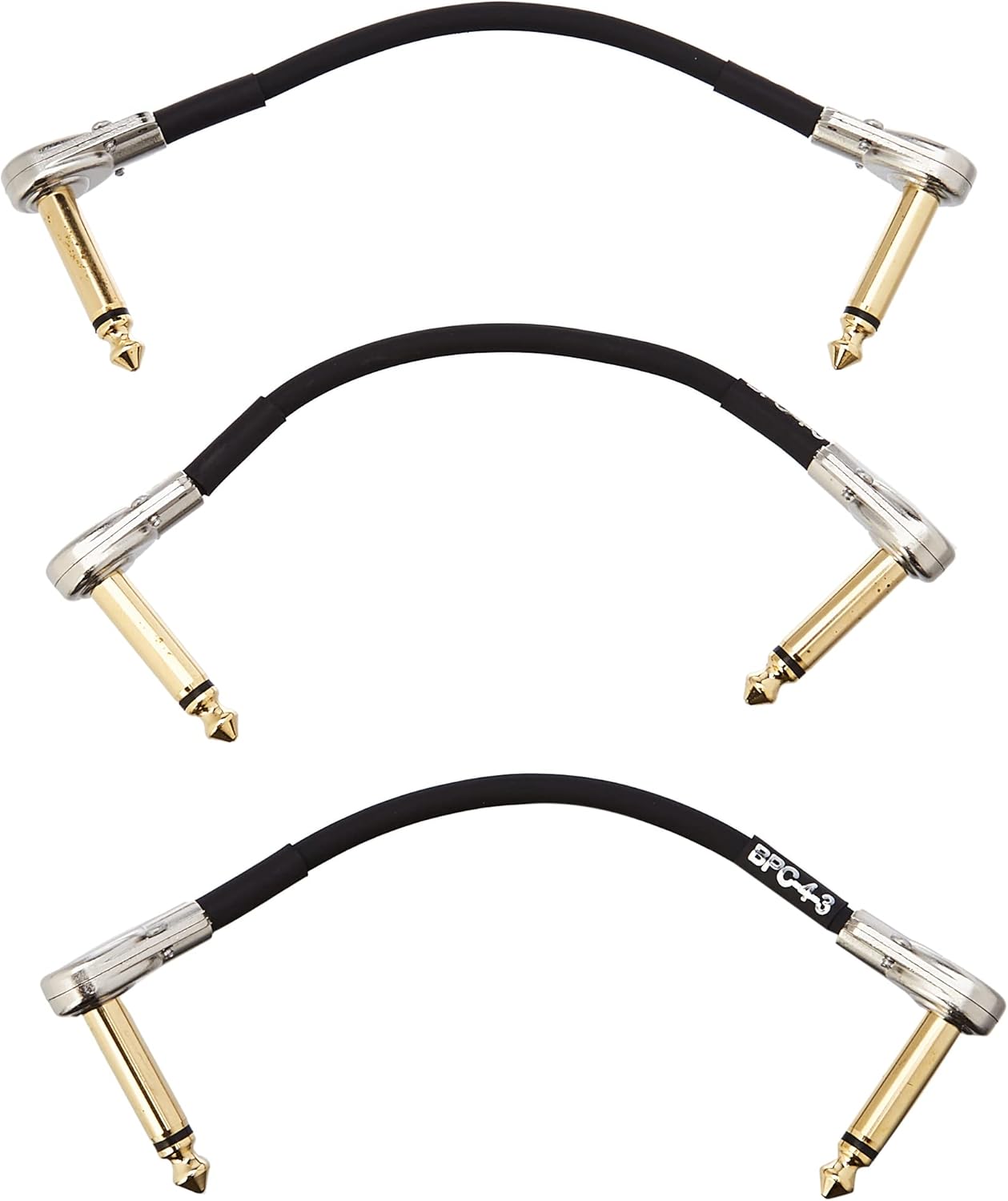 BOSS Bpc43 Three Pack 4In/10Cm Length SpaceSaving Pedal Patch