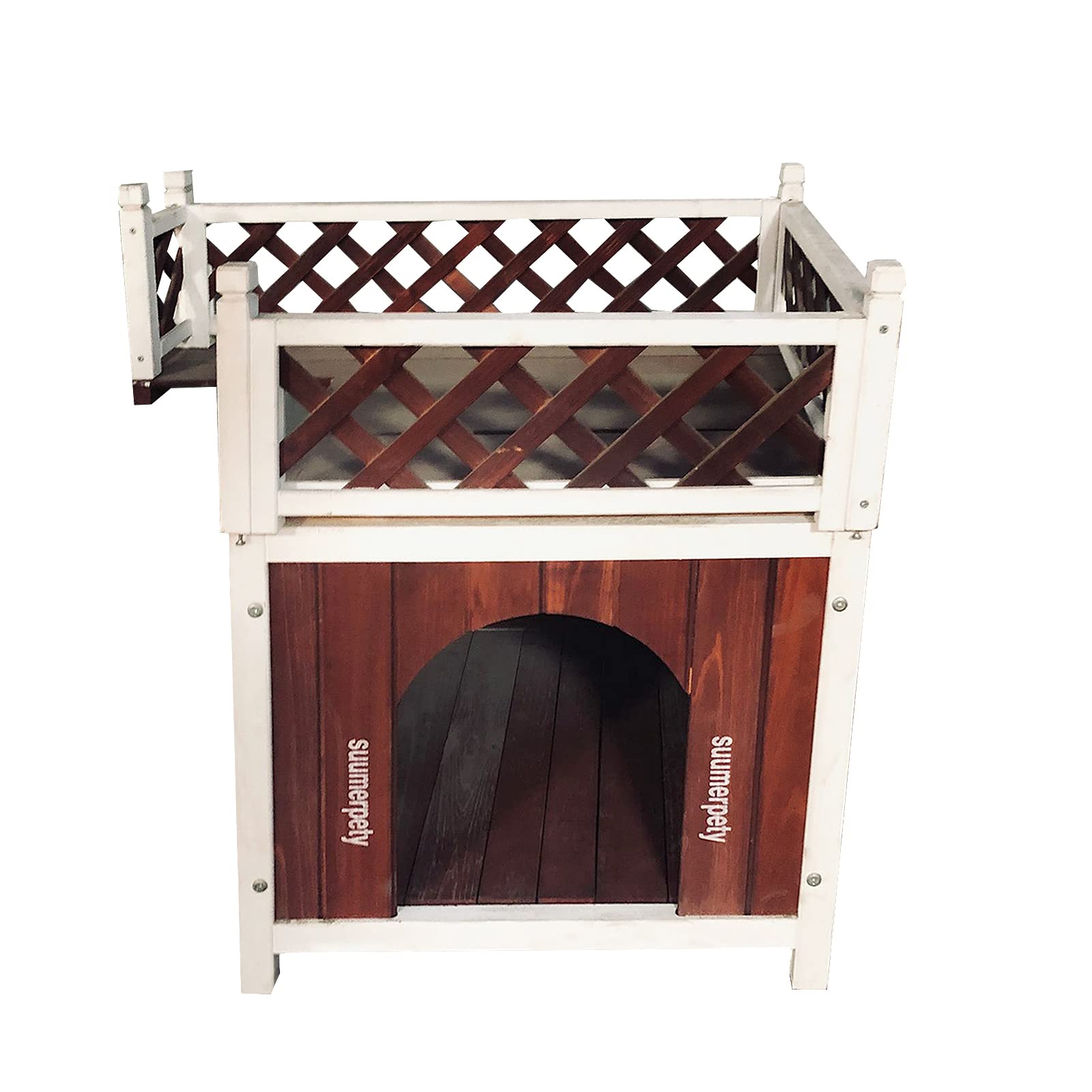 suumerpety Pet crates Cage, Wooden House, Large Cage Outdoor, Cat House