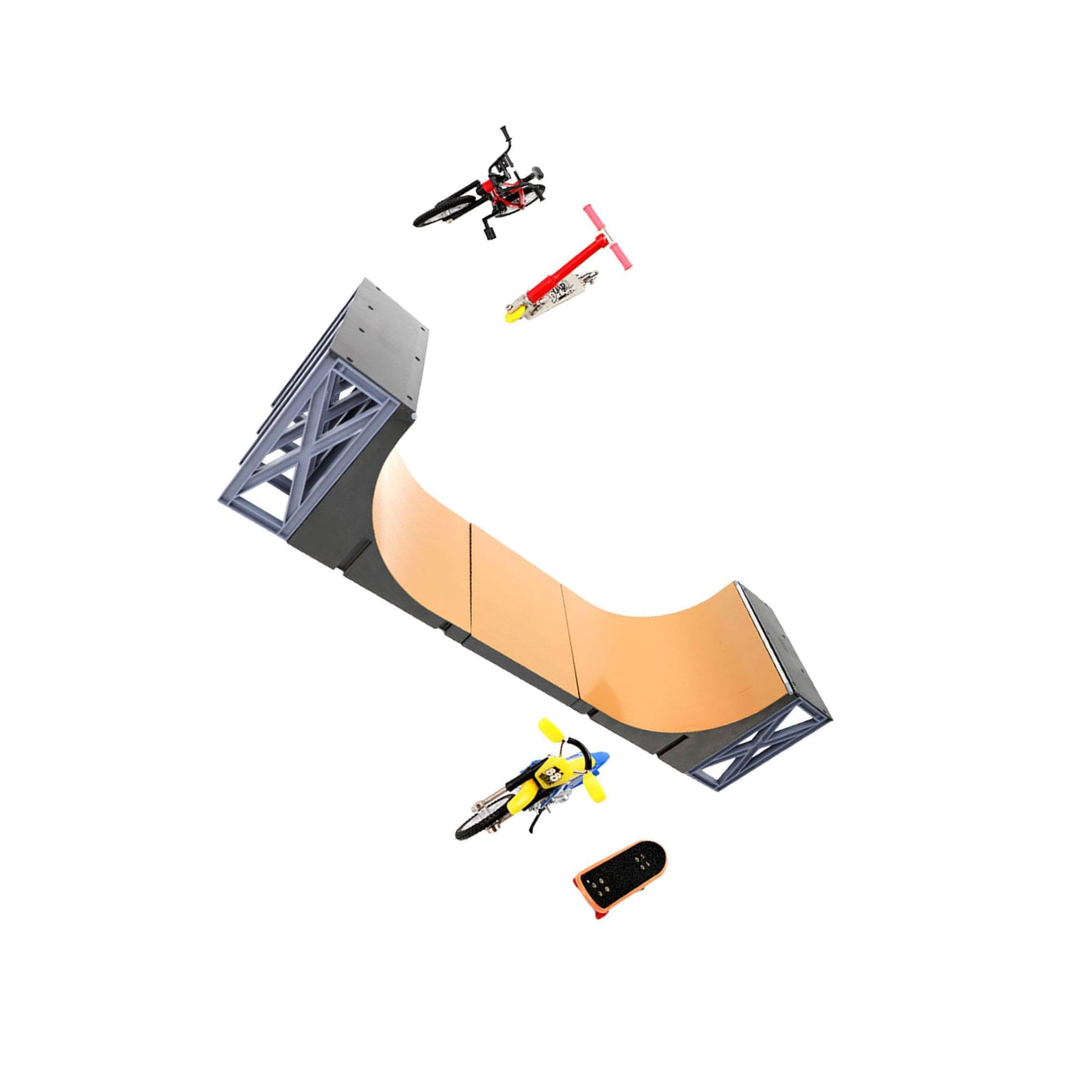 Rampes de Mini-Skateboard pour Les Doigts - Idée pour Les Enfants - Activités de Mini-Skate et de vélo sur Les Doigts - Jouet pour Enfants
