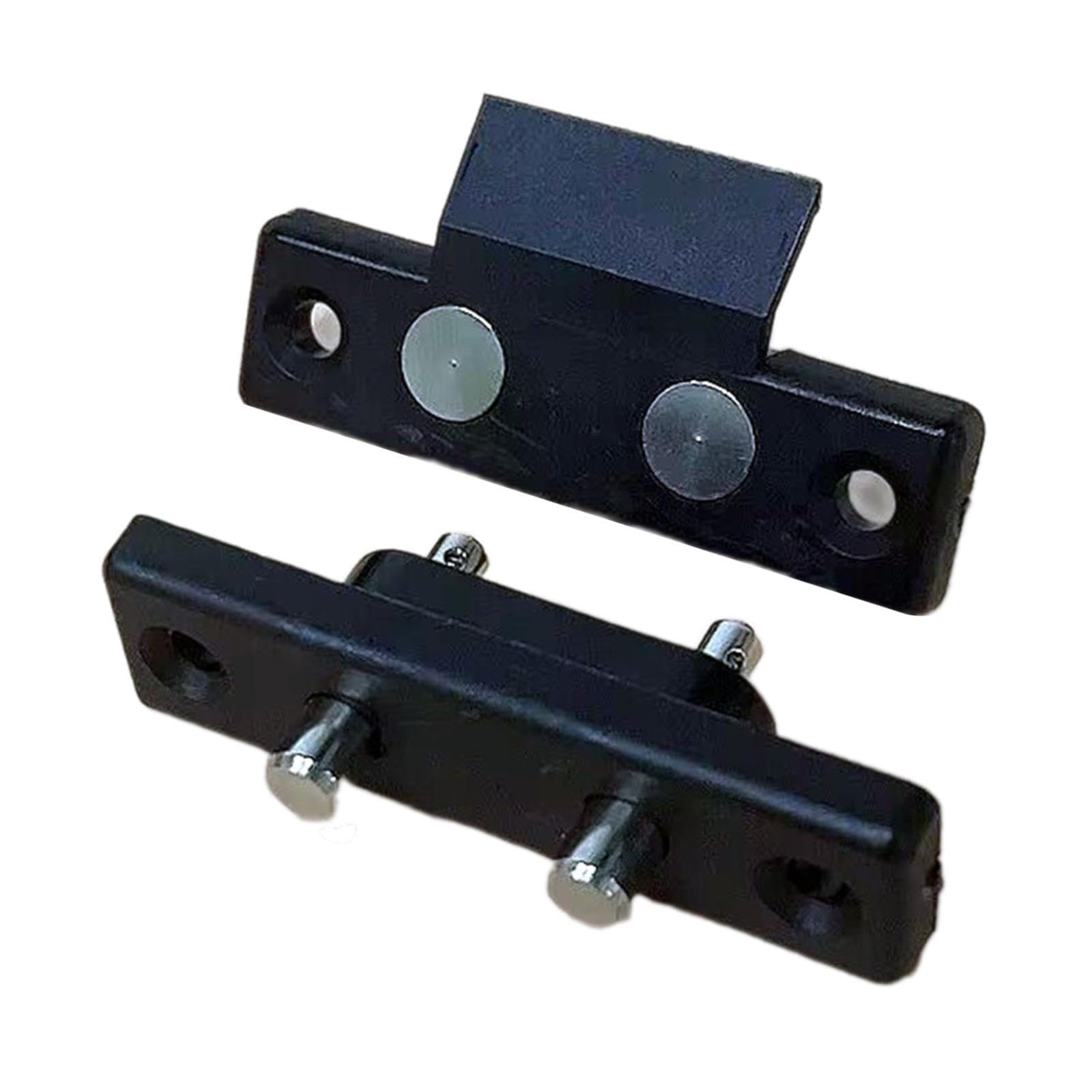 Contactos de Taqué de Control de Acceso para Puertas Individuales, Puertas Dobles, Conector de Corriente Compacto Resistente, Negro 2 Terminales