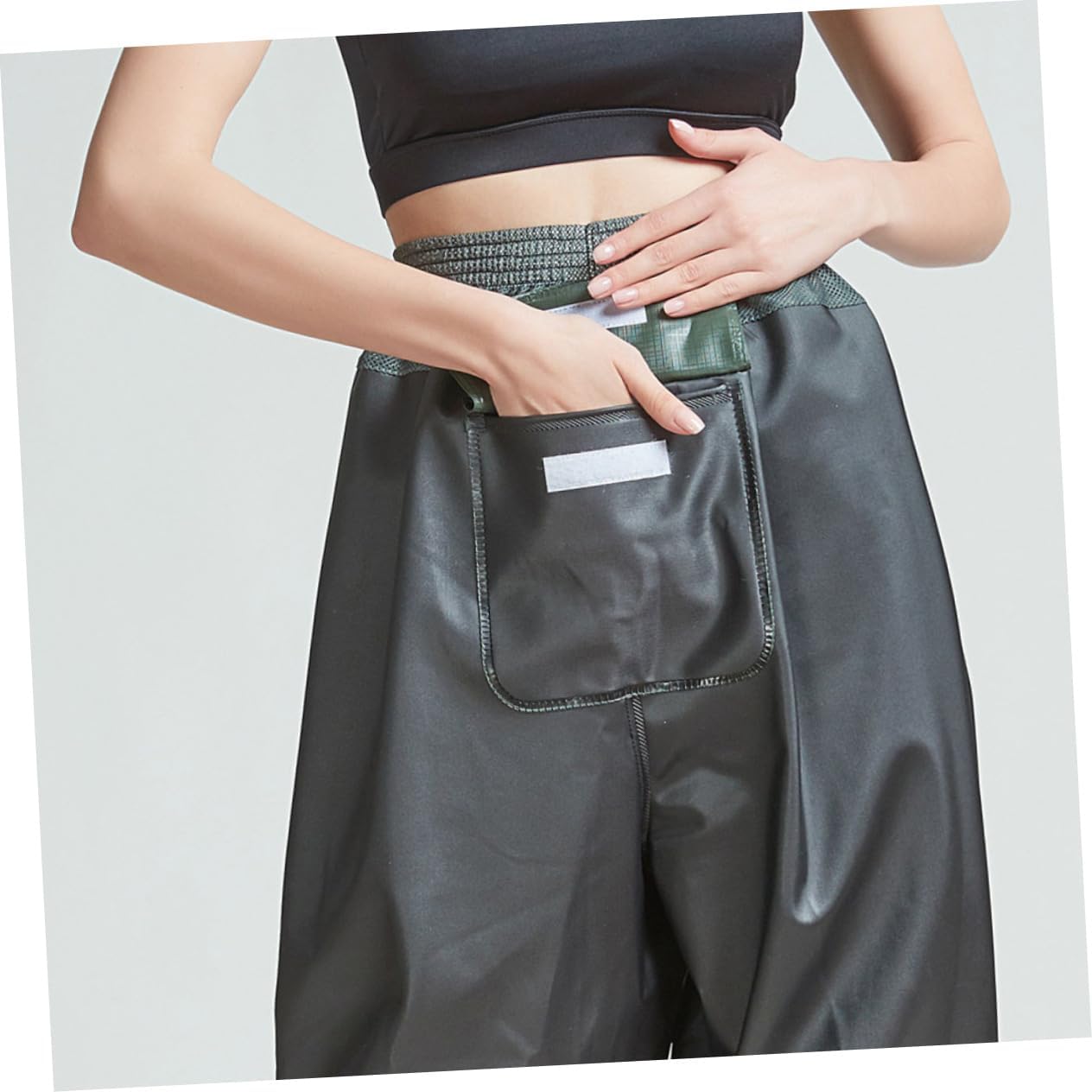 POPETPOP Camo Pants Breathable Pants Half Body Pockets for Outdoor Fishing Easy to Clean