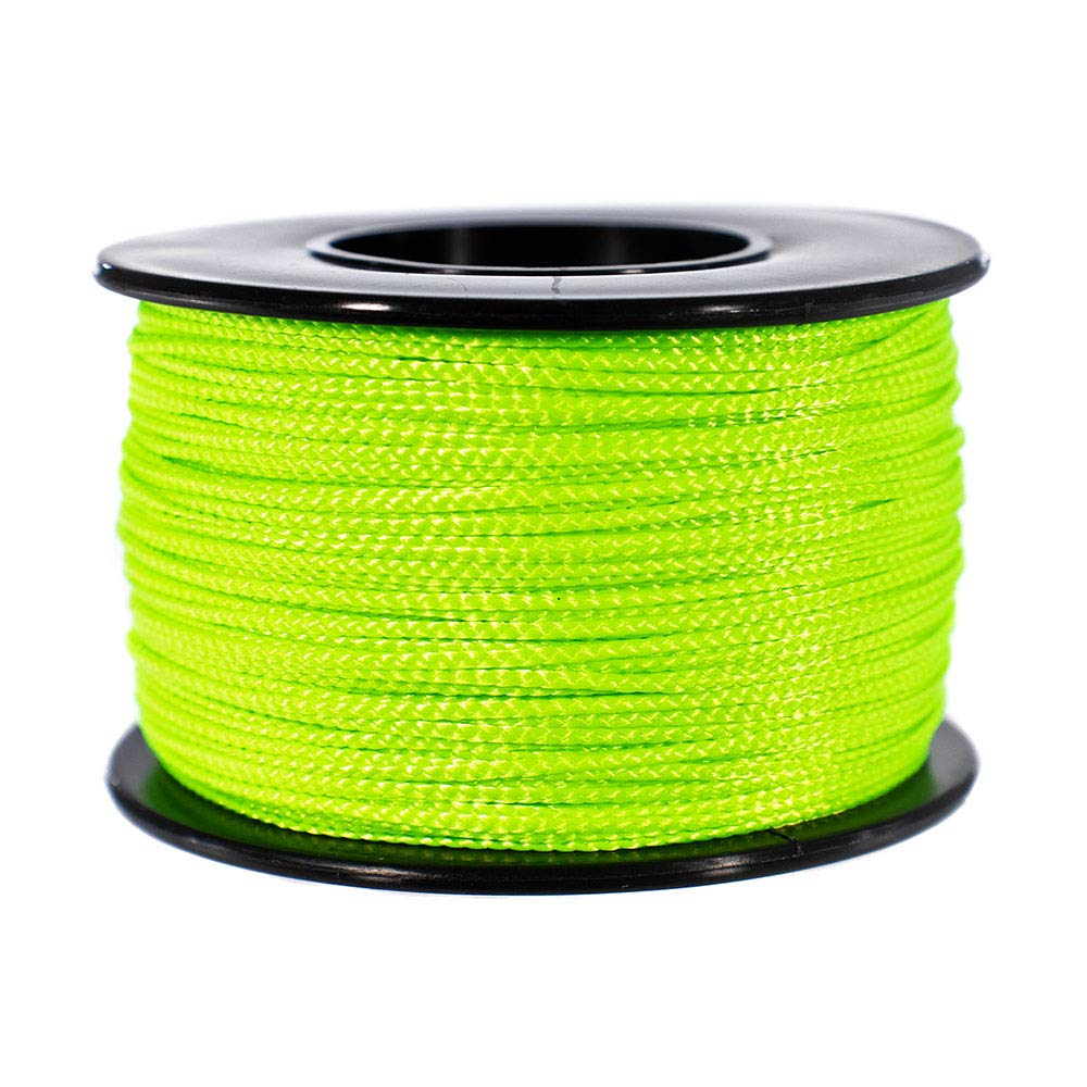 PARACORD PLANET Nano Cord: 0.75mm Diameter 300 Feet Spool of Braided Cord, Neon Green - Image 2