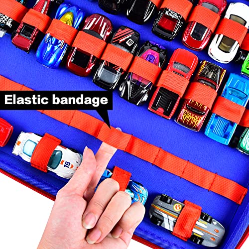 Toy Car Organizer Case Compatible with Hot Wheels, for Matchbox Cars, 88 Slots Portable Storage Carrier, Protective Travel Box with Handle for 1:64 Scale Model Cars-Bag Only by Comecase - Image 3