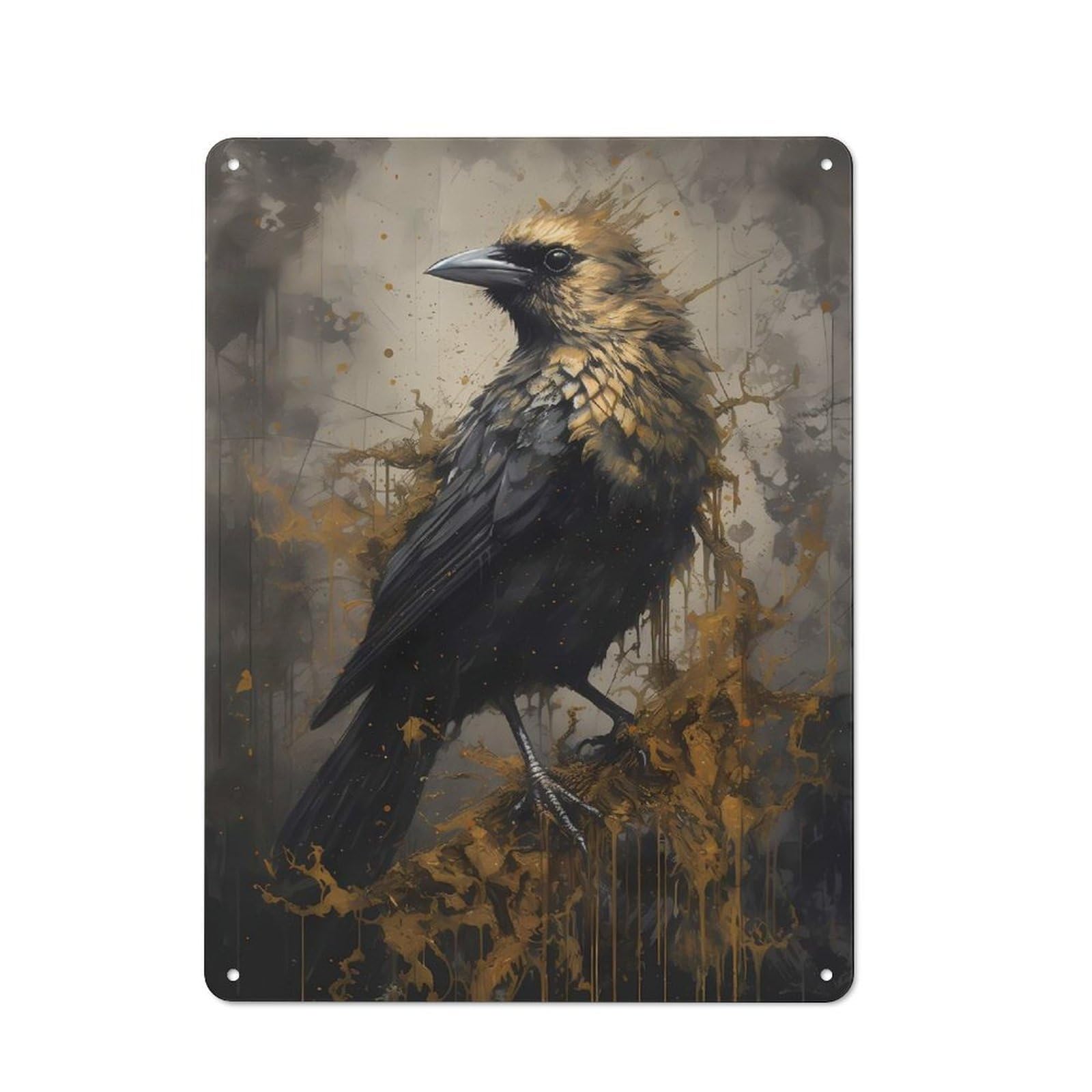 Junmoney Sparrow Beloved Metal Wall Sign 40X30cm Featuring For Home Bar Wall, Suited To Bar Sign Collectors