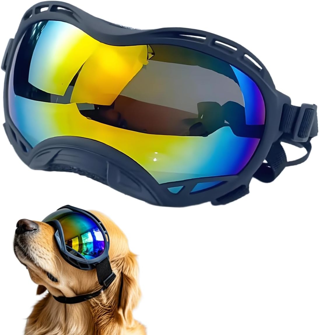 Dog Goggles for Large Breeds Anti-UV...