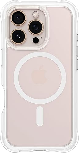 Miniatura 33 de ORNARTO Air Case para iPhone 16 Pro Max Transparente, Compatible con MagSafe, Funda de Protección contra Caídas de Grado Militar con Air-Pink