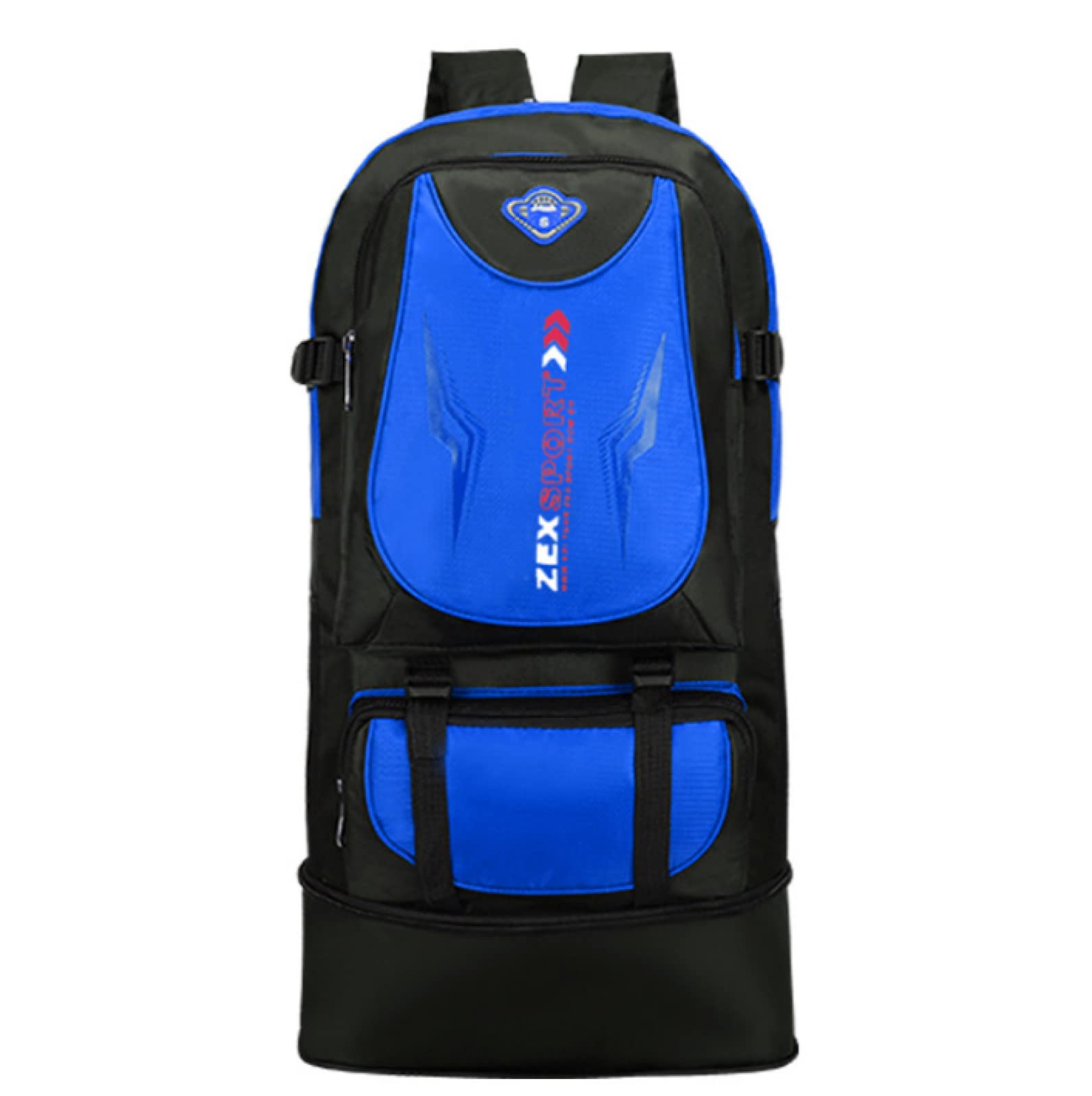 65L espandibile per il tempo libero all'aperto, alpinismo, viaggio, sport, zaino, borsa da scuola, campeggio, alpinismo