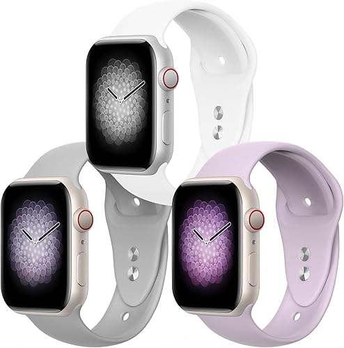 HQSBEST Correas deportivas de silicona suave compatibles con Apple Watch Band de 1.496 pulgadas, 1.575 pulgadas, 1.614 pulgadas, 1.654 pulgadas,