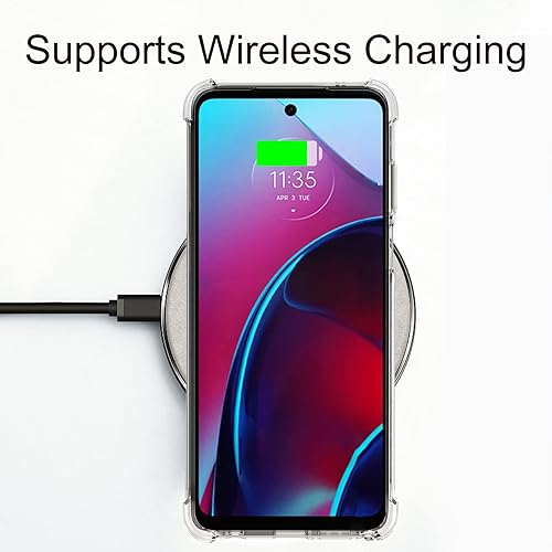 Miniatura 4 de Osophter Funda para Moto G Stylus 2022, transparente, esquinas reforzadas, TPU con absorción de golpes, flexible para Motorola Moto G Stylus 4G 2022