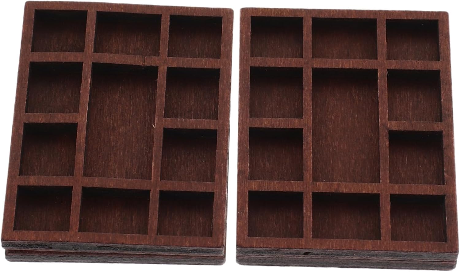VALICLUD 2pcs Mini Wood Jewelry Organizer Stand for Necklaces and Bracelets