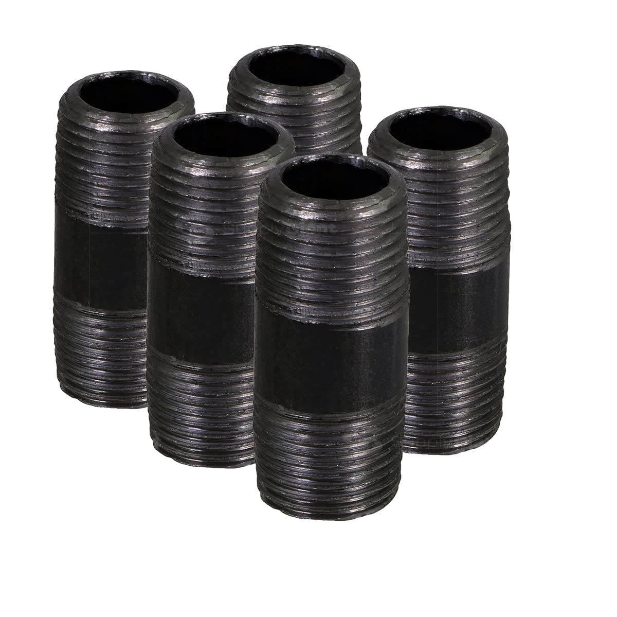 Everflow OQCM1435-5 Cerrar Tubo de pezón, Negro