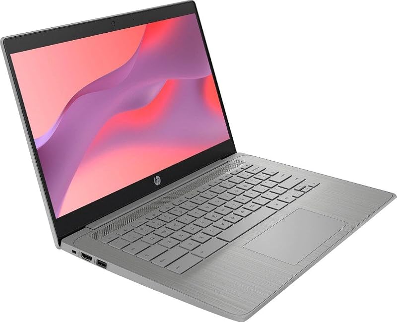 HP Chromebook Thin Laptop Student Business 2024, 14" HD Display, Quad-Core Intel Celeron N4120 Processor, 4GB RAM, 64GB eMMC, HD Webcam, WiFi, Long Battery, Chrome OS +HubxcelAccessory Gray image 3