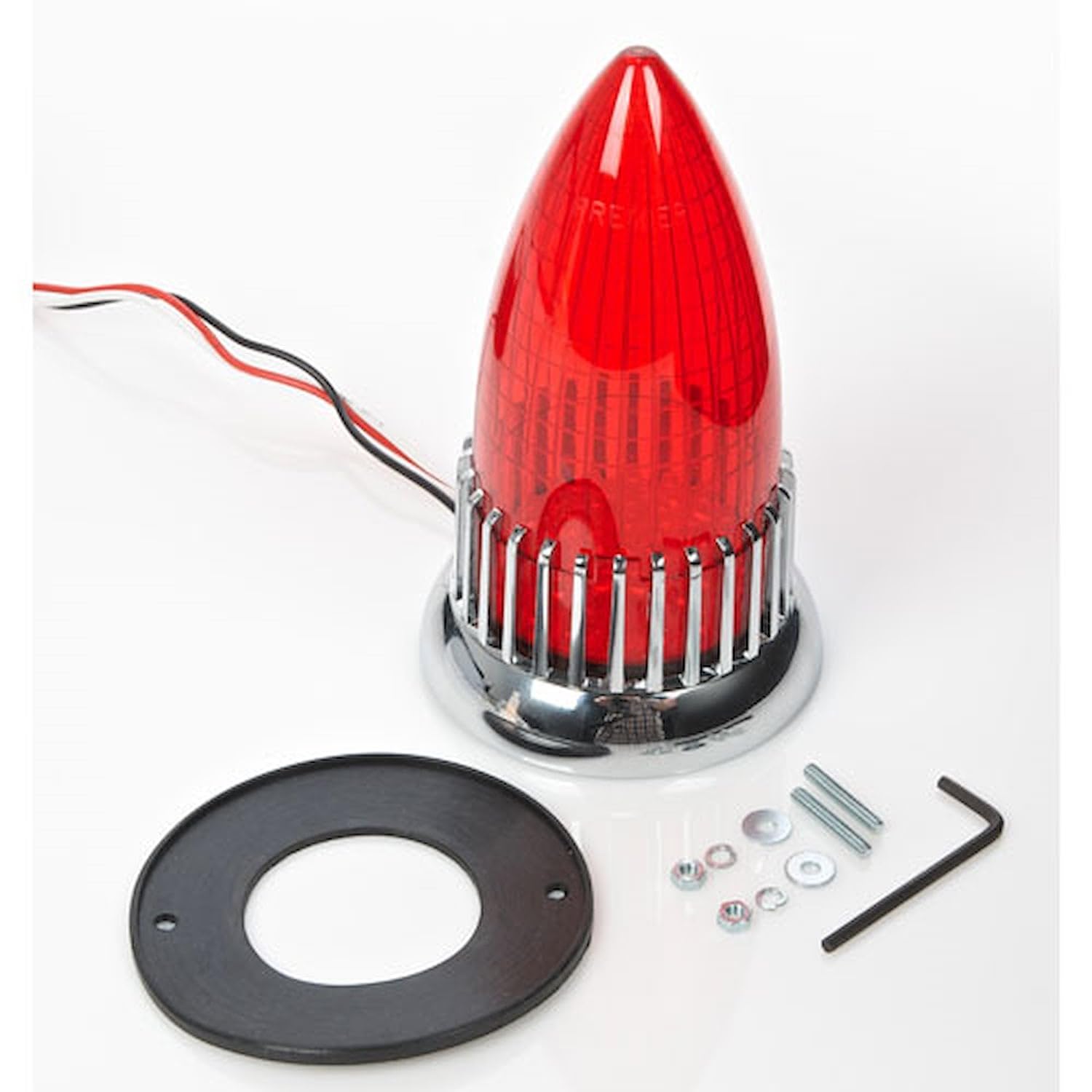 1959 Cadillac Style Tail Light Red Lens with Incandescent Bulb | 1959 Cadillac Style Tail Light Red Lens for custom street rods or projects includes gasketseal incandescent product thumbnail 3