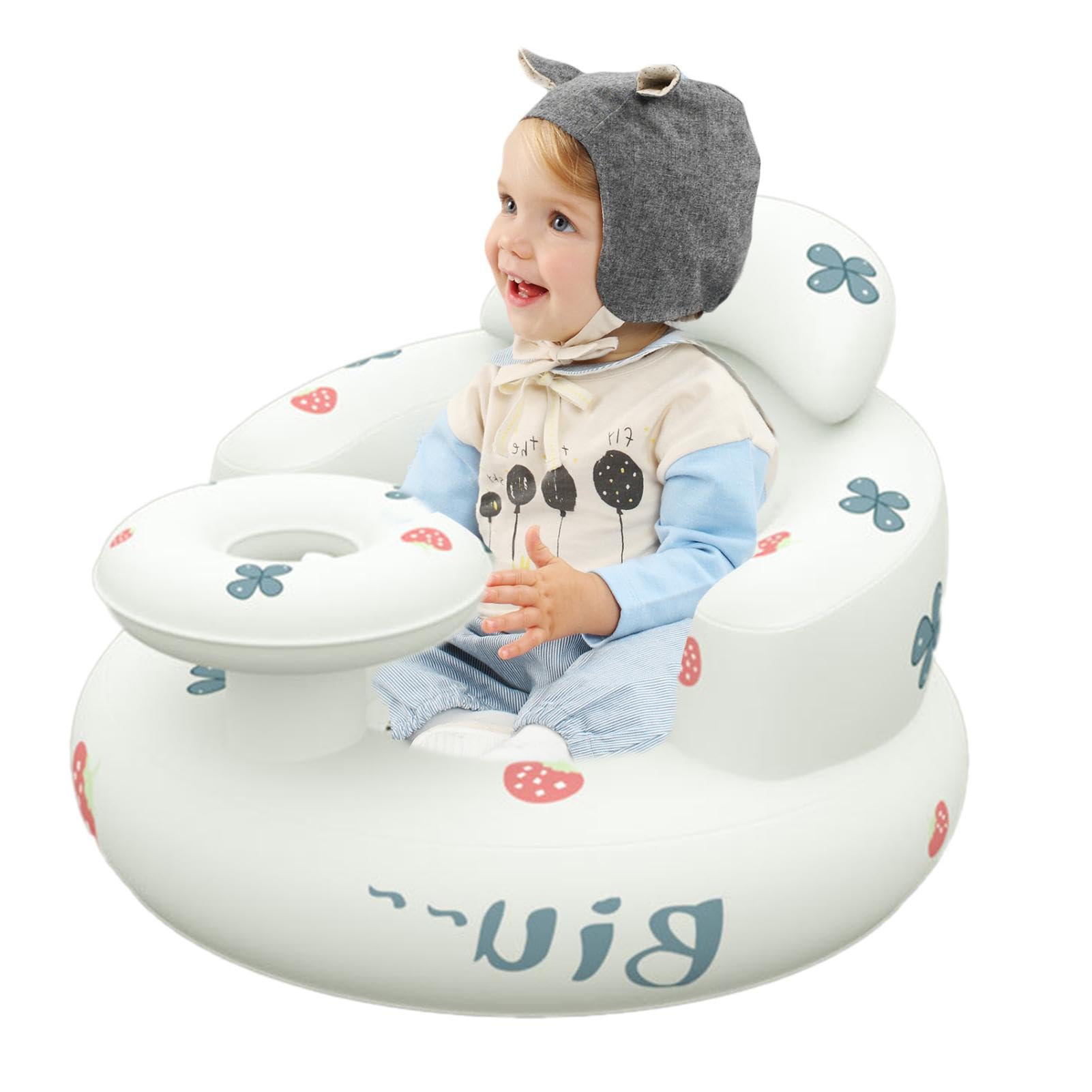 Siège gonflable pour bébé, chaise gonflable pour bébé - Chaise bébé d'été | Siège gonflable pour bébés de 3 à 36 mois, pompe à air intégrée, canapé de soutien dorsal pour bébé, siège de