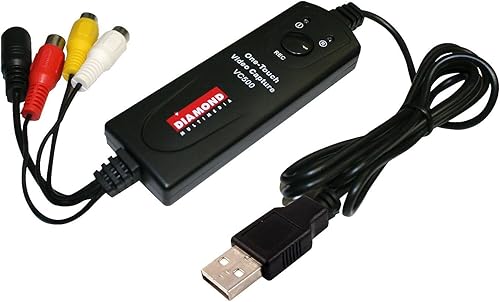 Miniatura 3 de Diamond VC500SE One Touch VHSVideocámara a Convertidor de archivos digital para Windows y Mac OS (compatible con Mac OS Ventura) Nuevo software