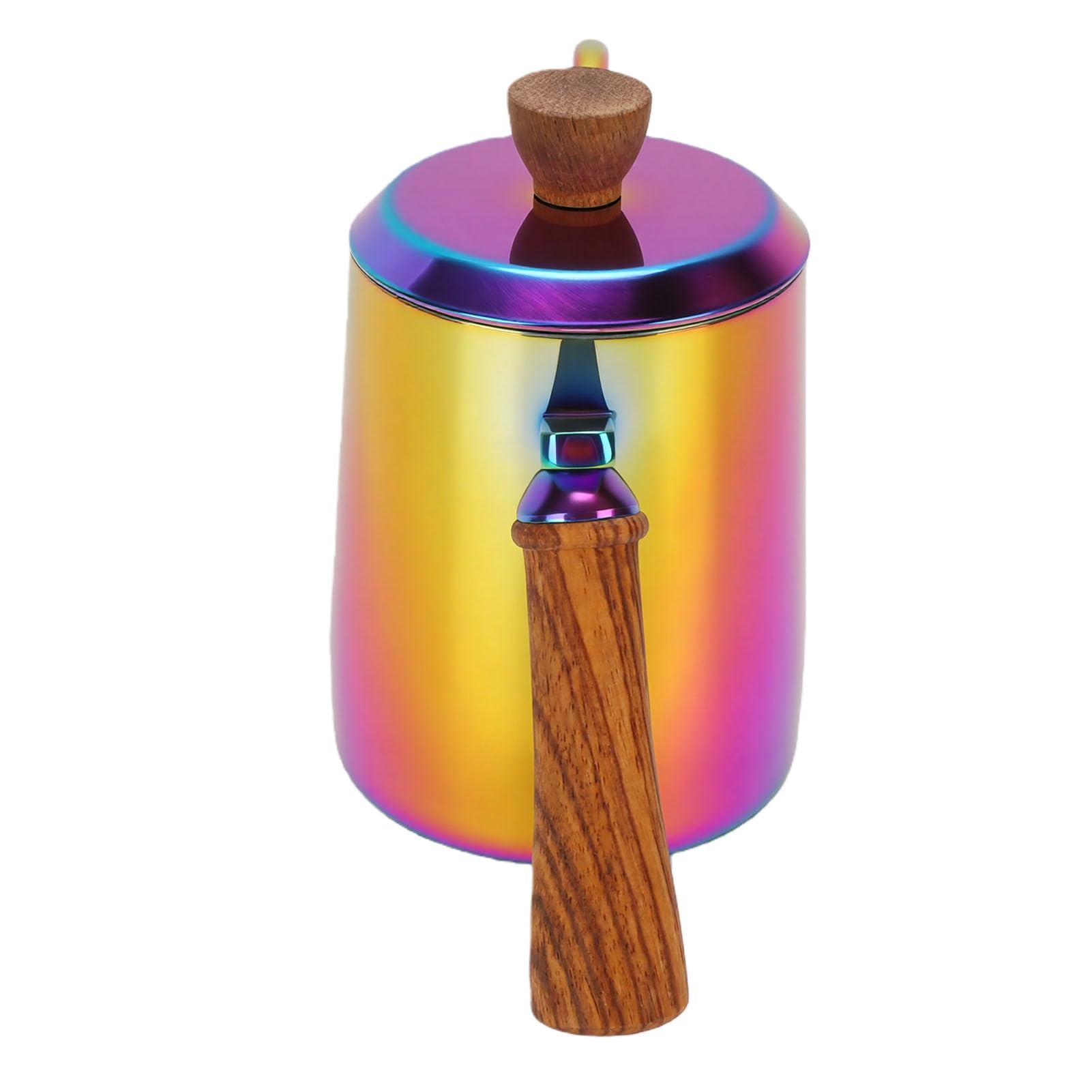 Tissting Tetera De Café De Cuello Ganso Acero Inoxidable 600ml Con Mango De Madera