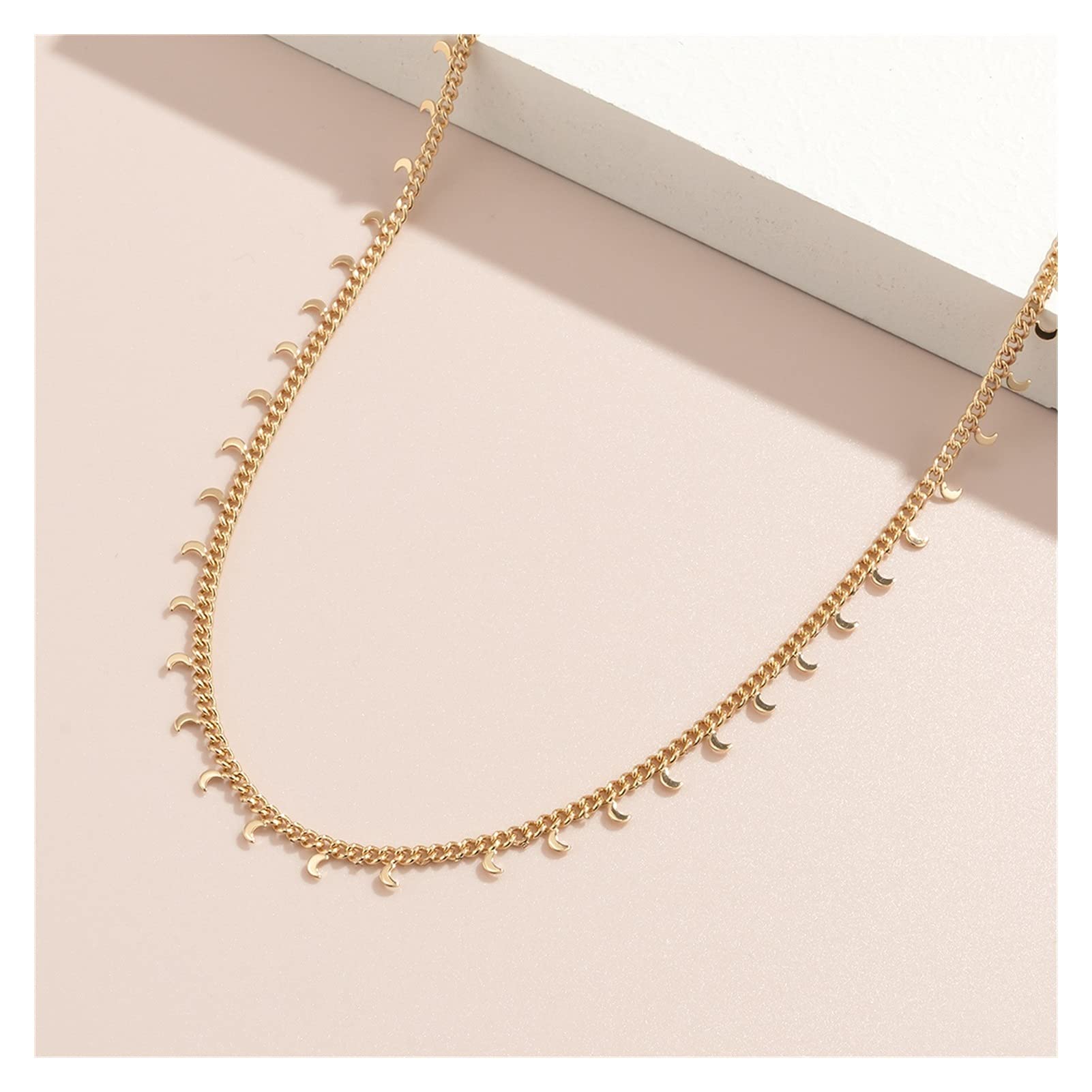 Body Chain Damen Kette - Goldfarbene einfache Strandkette mit Kreuzband für Taille und Bauch - Schwarze Harnaskette - Edler Schmuck für Damen - Accessoires