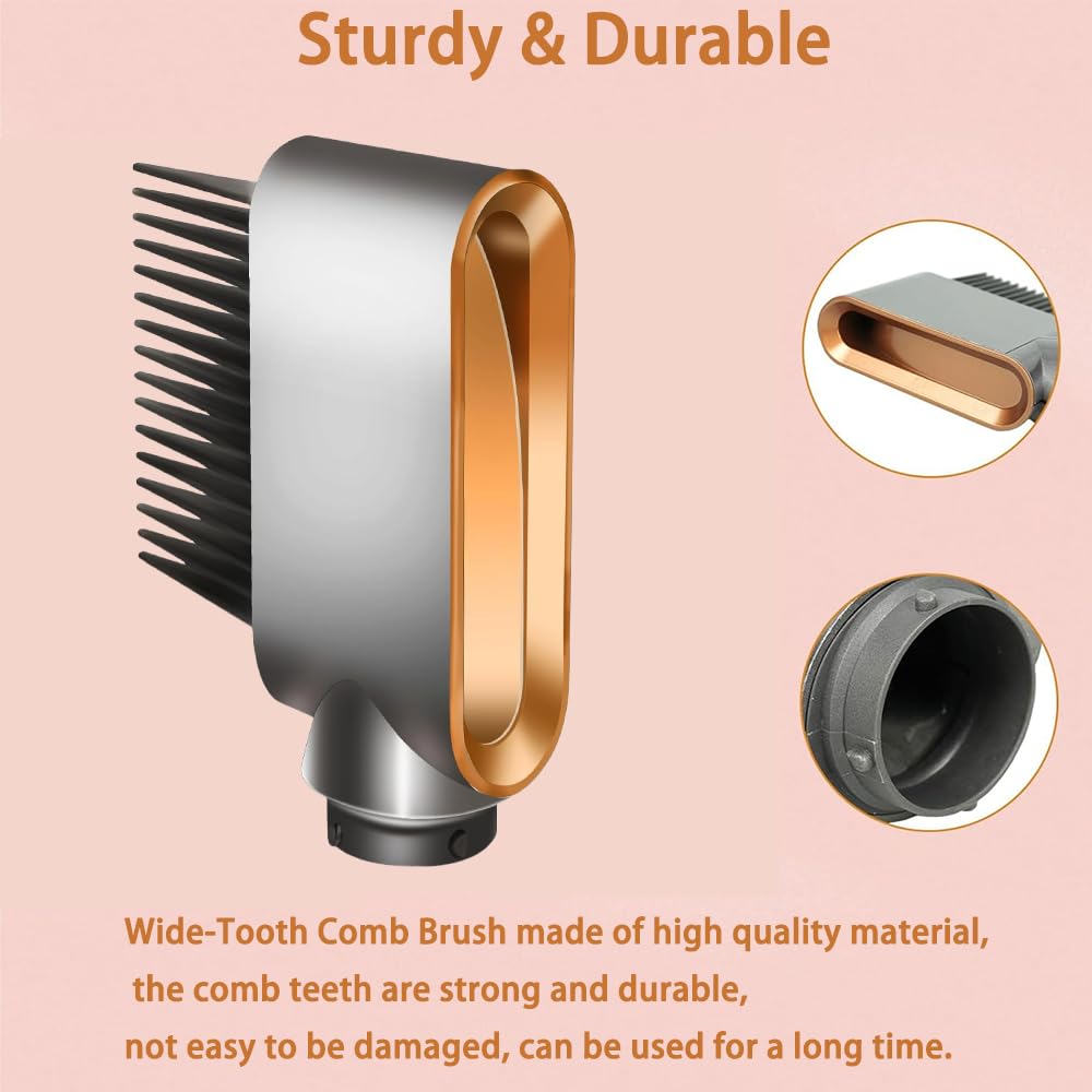 Boquilla de aire con accesorio de peine de dientes anchos para Dyson Airwrap Styler HS01 HS05, cepillo secador de prepeinado para cabello rizado y rizado, número de pieza 971894-04