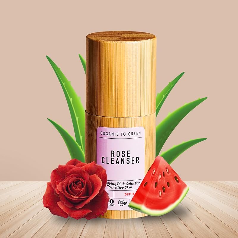 Organic To Green Gel de limpeza facial Rose Cleanser