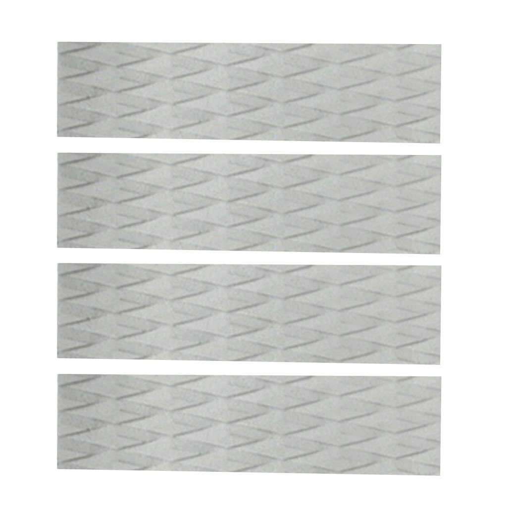 4 Pz EVA Surfing SUP Skimboard Tavola da Surf Trazione Pad Bar Grips Grigio