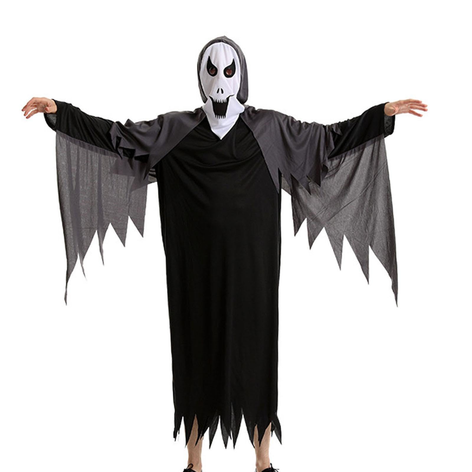 Halloween Costume Robe with Face Cover for Events XL