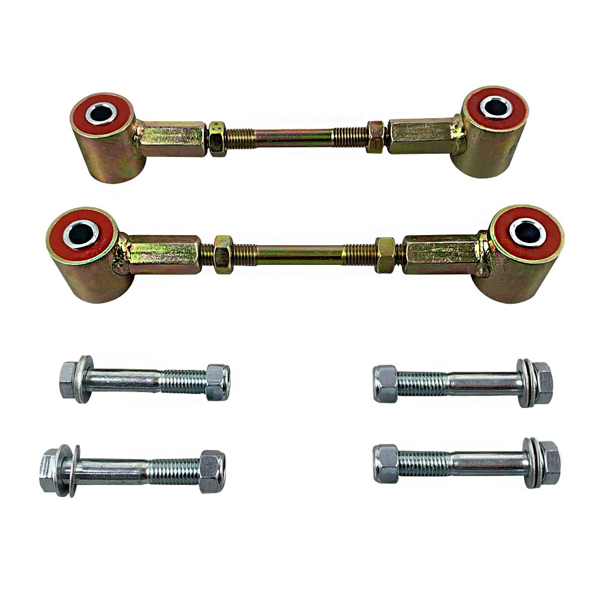 Rear Extended Sway Bar End Link For 2-4" Lift Kit Compatible with 2007-2018 Jeep Wrangler JK 07-18 Suspension Stabilizer Bar Link Kit