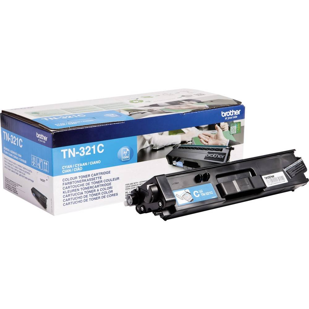Brother TN321C | Toner Originale | Colore Giallo | Fino A 1500 Pagine | Per Stampanti DCPL8400CDN / DCPL8450CDW / HLL8250CDN / HLL8350CDW / MFCL8650CDW / MFCL8850CDW-image