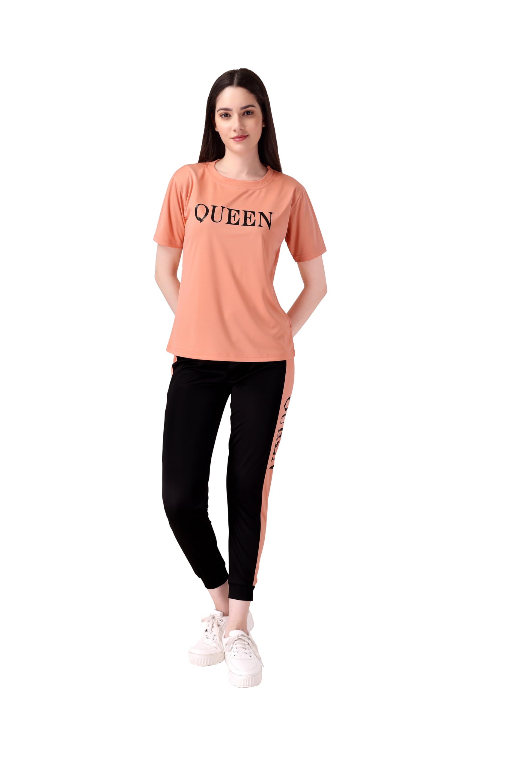 alisba Women's Round Neck Cotton Tracksuits - Soft & Comfortable Loungewear for Casual Wear, Gym, Jogging, Running, Yoga - Stylish Design, Breathable Fabric, Perfect Fit (TS_1003)-picture-18