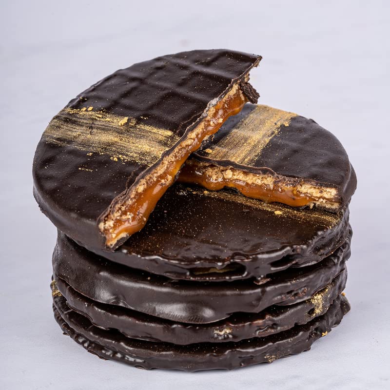 Image of NOVANOVA Caramel Waffle Chocolates - Vegetarian, 100% Eggless | No Added Preservatives I Freshly Made- Box Of 10 (200 Gm)