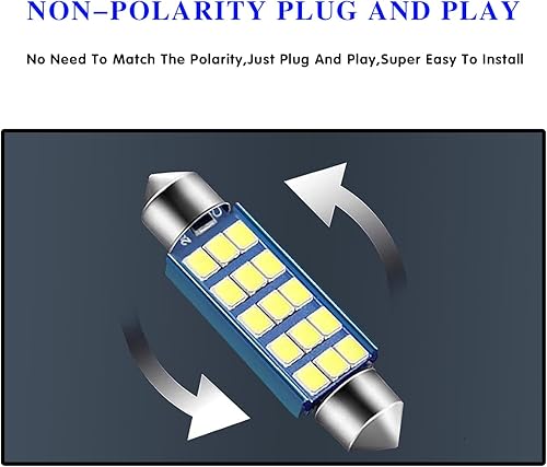 Miniatura 6 de ZBGUN 2 luces de lectura de doble punta de alto brillo para automóvil, 1.654 in 2835 360 de emisión envolvente IP68 impermeable resistente a altas