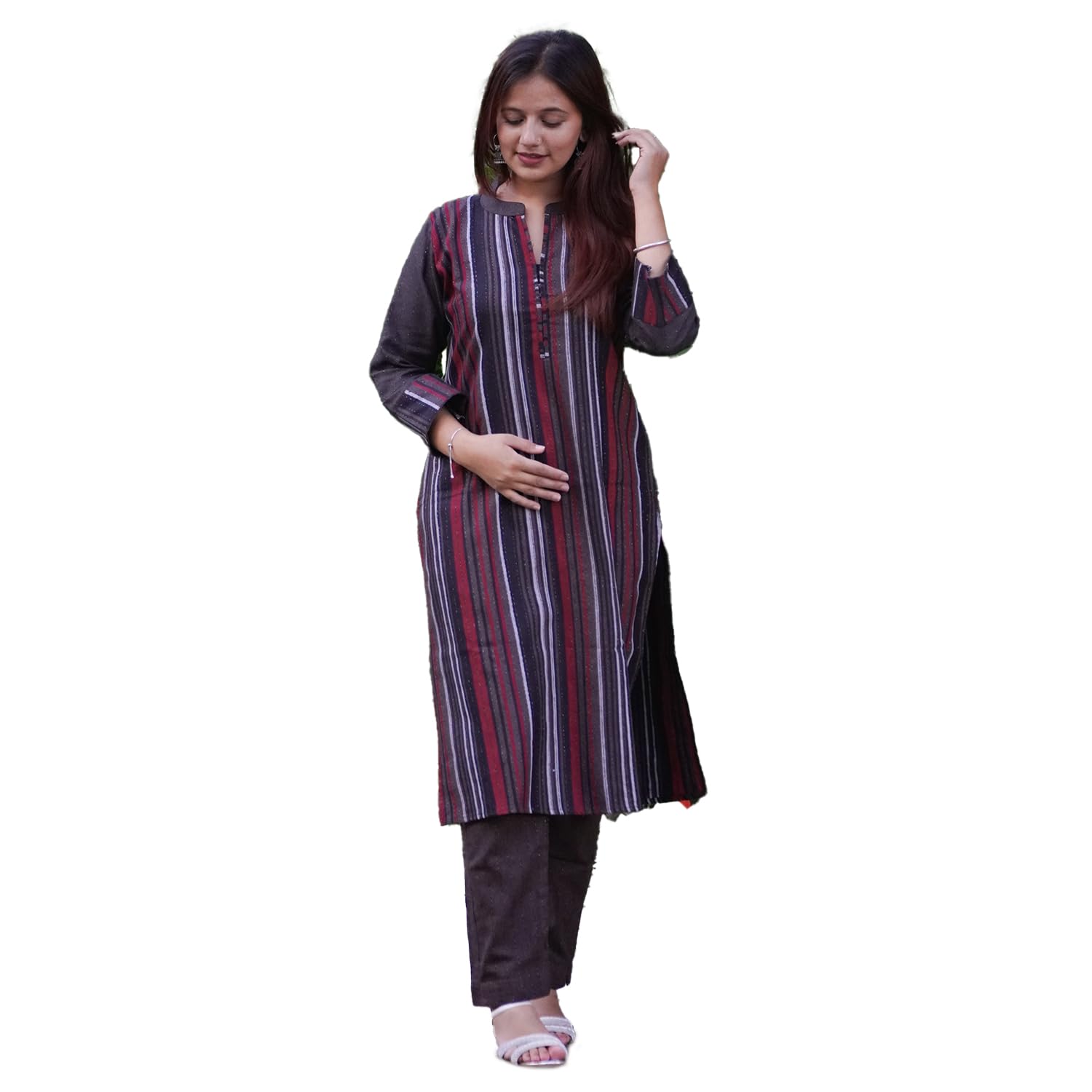 Maadwara Women’s Woolen Kurta and Pant Set | Winter Wear | Warm Ethnic Outfit | Stylish Wool Blend Kurti with Pants | Traditional Indian Clothing for Women Maadwara Women’s Woolen Kurta and Pant Set | Winter Wear | Warm Ethnic Outfit | Stylish Wool Blend Kurti with Pants | Traditional Indian Clothing for Women