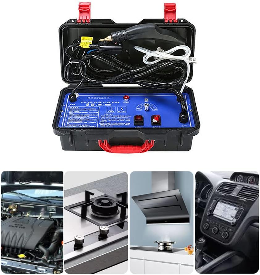 High Pressure Steam Cleaner,1600W Portable Steam Cleaning Machine with High Pressure Wash Function, Adjustable High Temperature Cleaning Tools for Kitchen Furniture Car