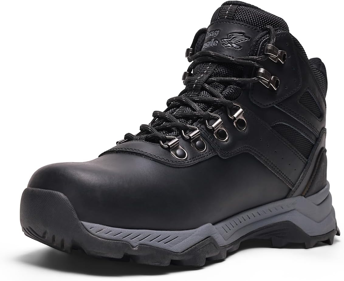 Men's Hiking Boots Waterproof Ankle High Lightweight Outdoor Trails Trekking Mountaineering Camping Shoes