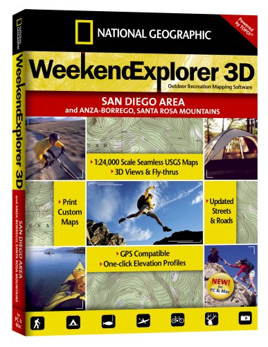 National Geographic TOPO! cartes 3D interactives de San Diego