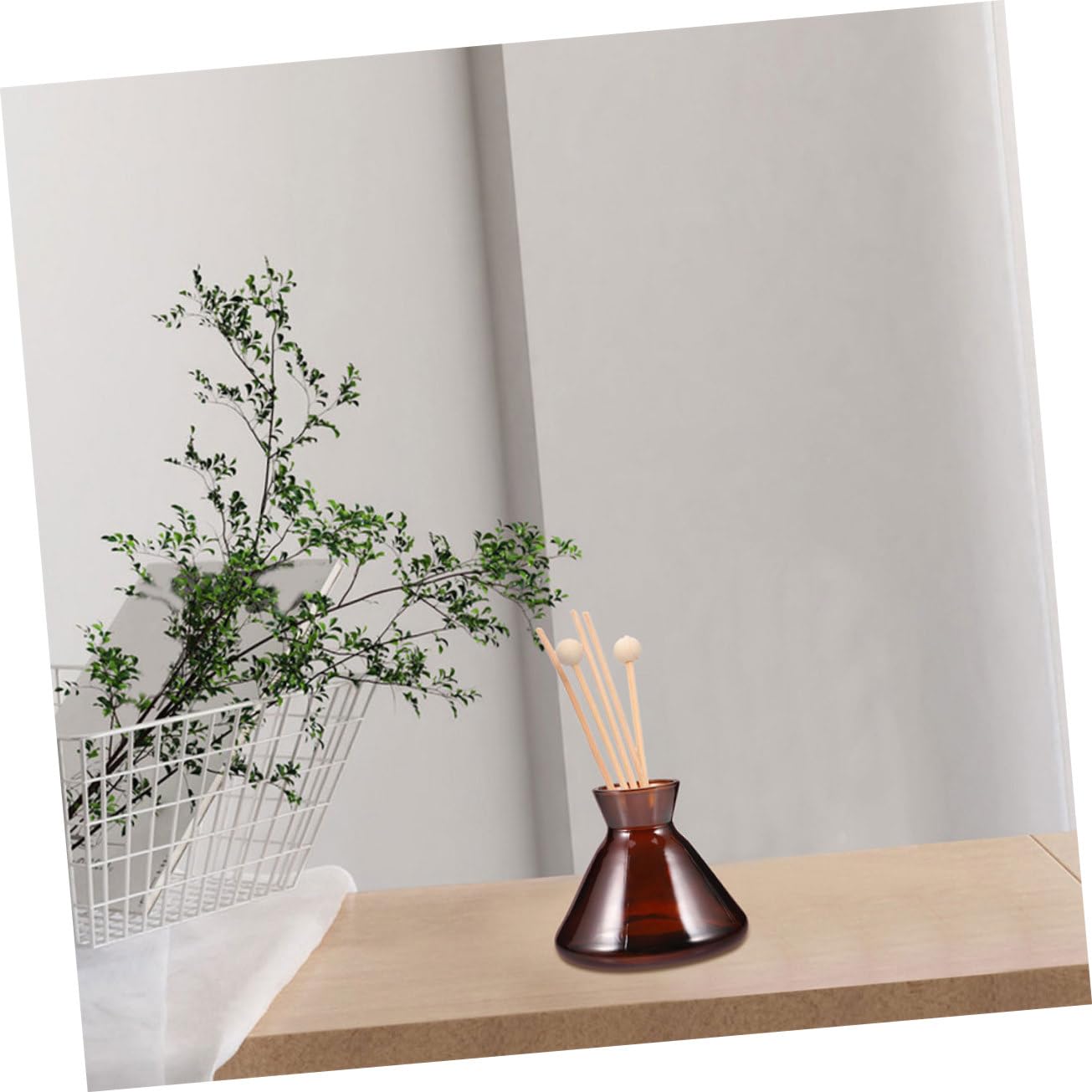 Ciieeo 2pezzi Bottiglie Diffusore Aroma Ricaricabili Trasparenti per Oli Essenziali e Profumi Decorativi