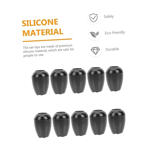 Miniatura 7 de Auriculares de repuesto para no médicos, no médicos, no médicos, no médicos, no médicos, 10 pares de almohadillas de silicona para médicos