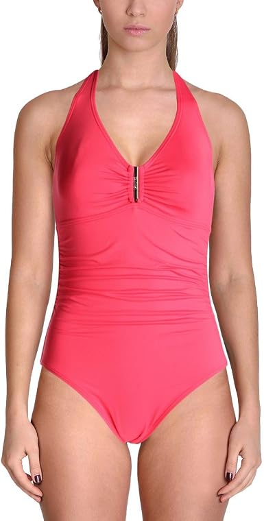 Amazon.com: Calvin Klein Traje de baño de una pieza con copas suaves  extraíbles, rosado Atomic, 10 : Ropa, Zapatos y Joyería