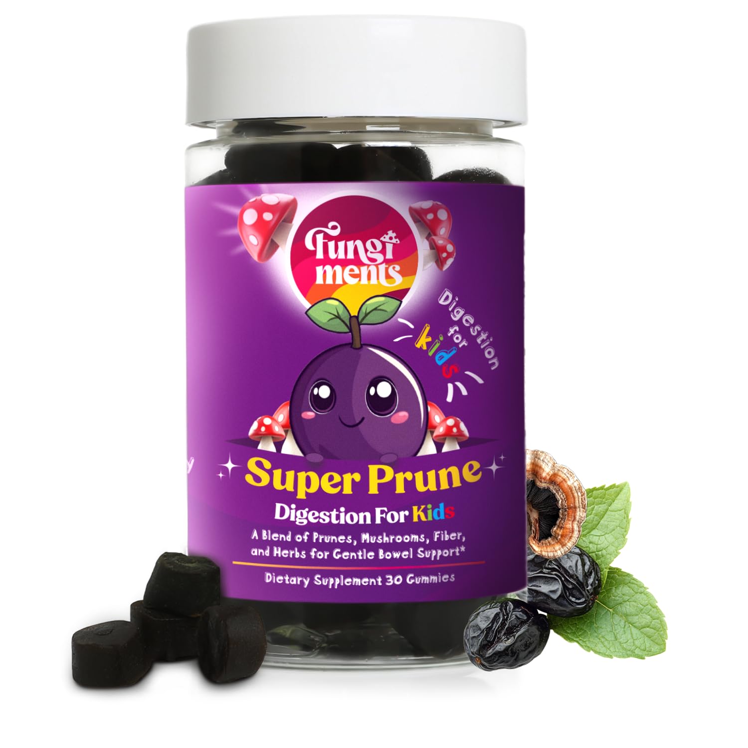 Super Prune Mushroom Supplement, 30 Gummies — Amazon image 11