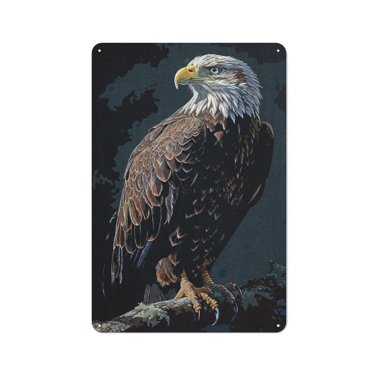 Vintage Metal Sign with Vintage Eagle Design 30x20cm, Vintage Bar Wall Plaque for Cafe, Pub, Workshop Or Home Bar