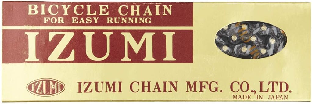 Izumi Standard Chain 1/8 x 1/2 (116 Links), Black/Gold