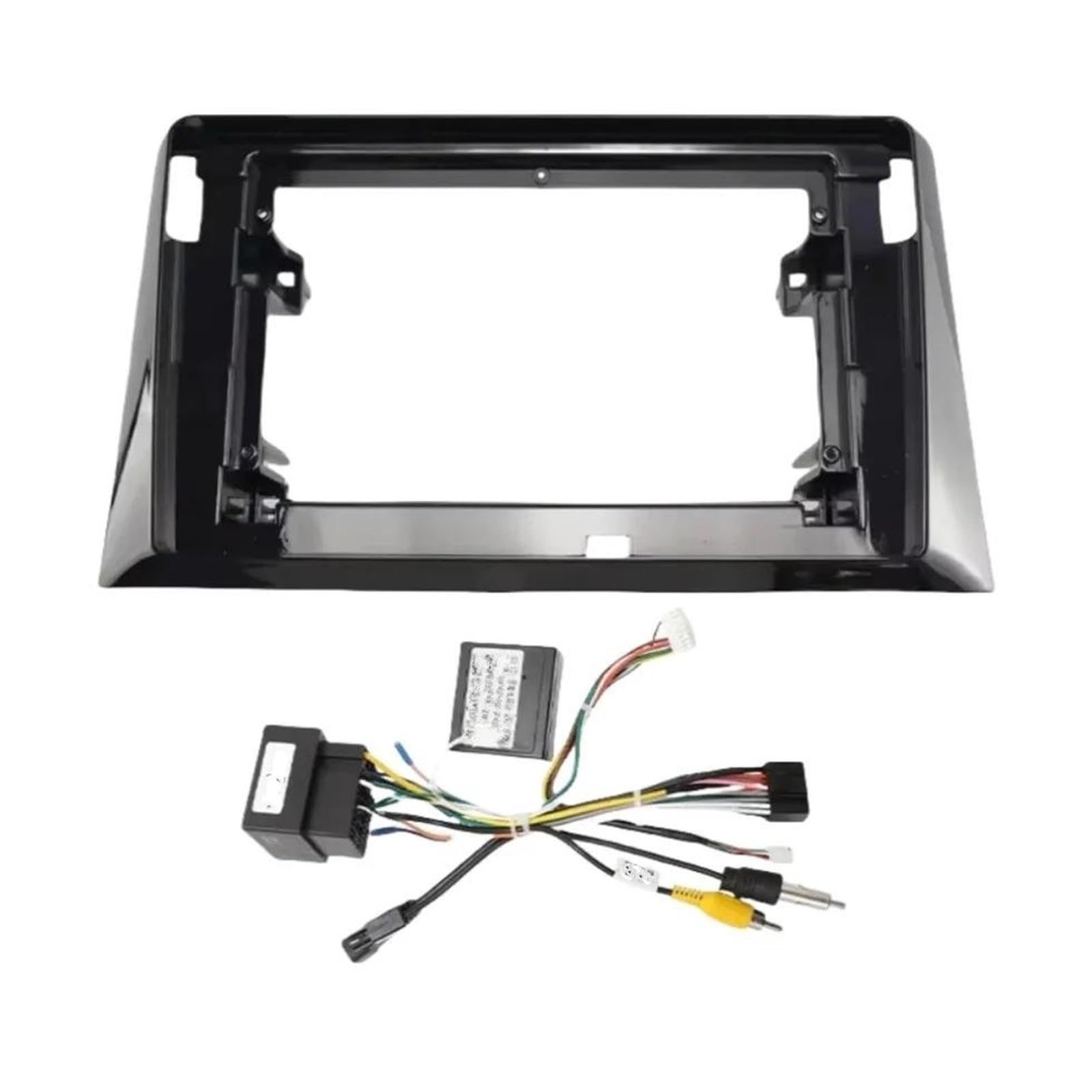 Marco de radio de coche Adaptador Fascia Marco Decodificador Caja Canbus 9/10 Pulgadas Para Peugeot 308 16-17 Panel Ajuste Tablero Radio Android(10 Inch Full Set)