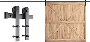 SMARTSTANDARD 17ft Sliding Barn Door Hardware Kit