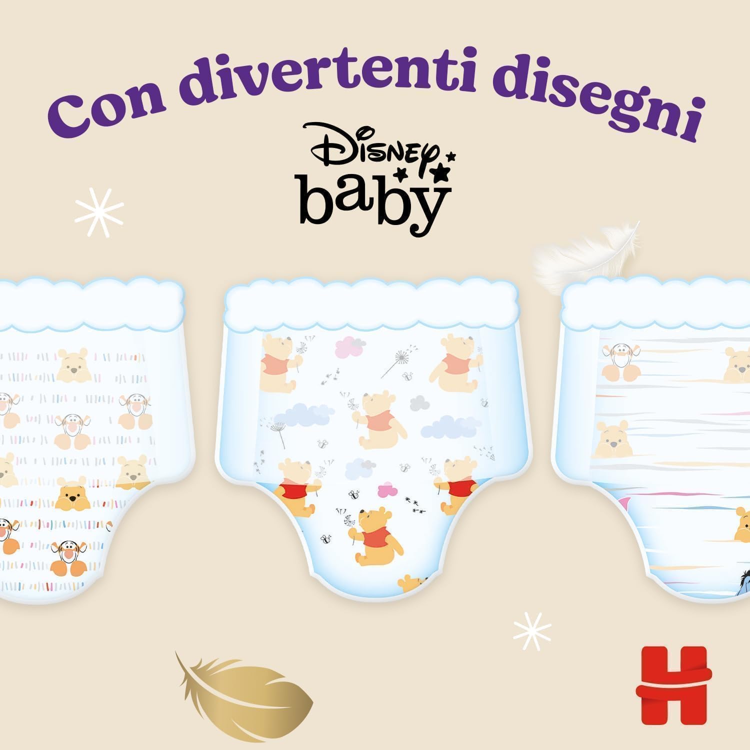 Huggies Extra Care, Pannolini Taglia 4 (9-14 kg), Mutandina traspirante, Pacco Mega, 80 Pz