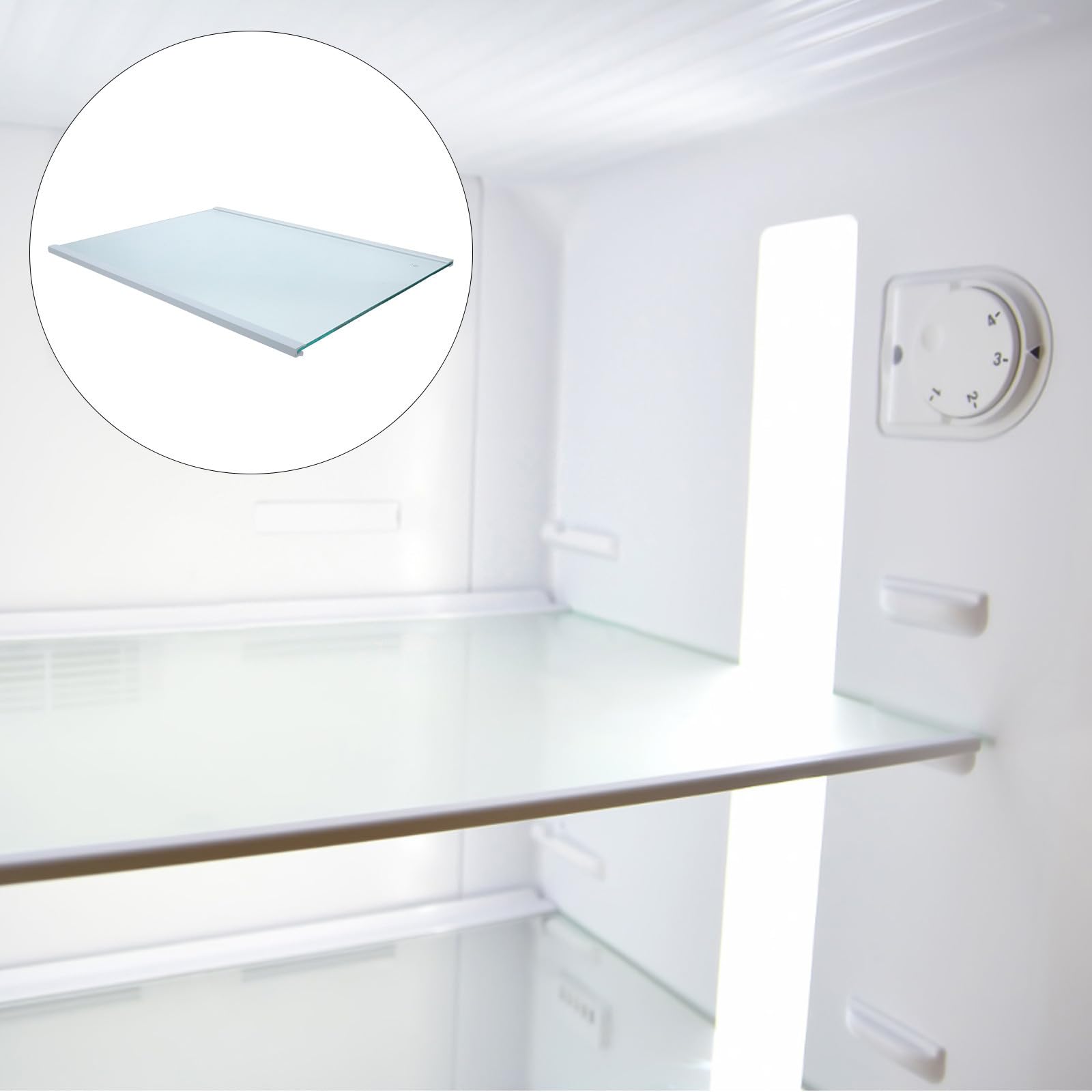 Zerodeko Separadores Almacenamiento Resistentes de Nevera Templado Vidrio para Duraderos para Organización Interior del Refrigerador en Frío