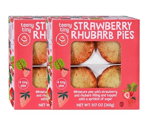 Teeny Tiny Strawberry Rhubarb Pies 9.17oz Pack or 2 (Strawberry