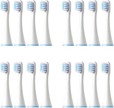 Replacement Toothbrush Heads Compatible for SOOCAS C1/MITU MES801/KAISHU/DR.BEI A7 Kids Electric Toothbrush Children Soft Nozzle16PCS
