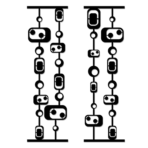 YATEASLU Set of 2 Mid Century Modern Metal Wall Art