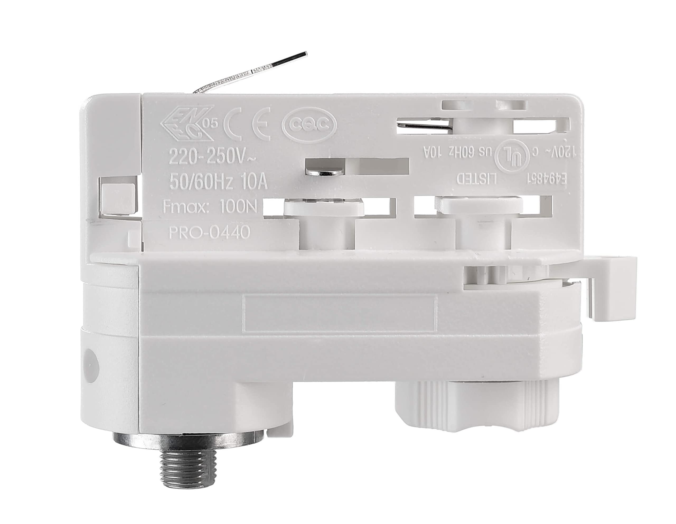 Deko-Light D LINE Zubehör Adapter Pendel-Leuchtenmontage für 3-Phasen-Strom-Schienen-System 230V – weiß